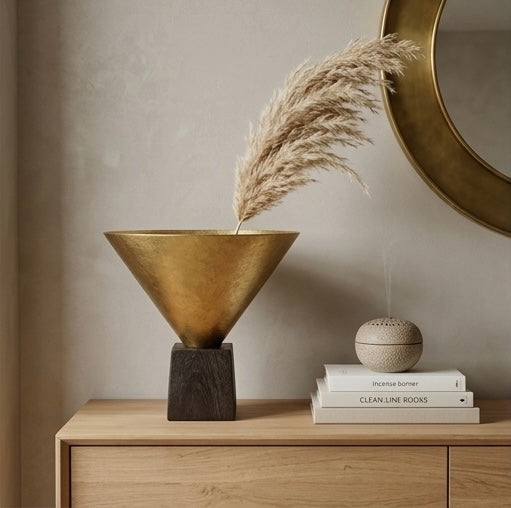 Husk Gold Vase