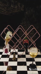 Rose Gold Wine Rack